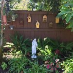 Bates shade garden with statuary Bates shade garden with statuary